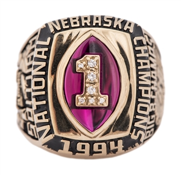 1994 Nebraska Cornhuskers NCAA Football National Championship Ring - Lawrence Phillips